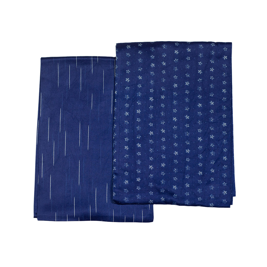 Bassen dyed heavy rayon stole in splash pattern indigo