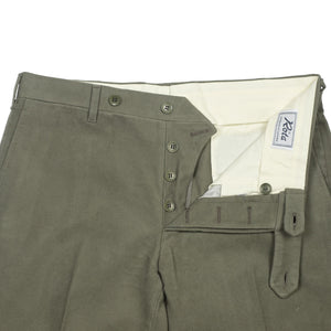 Rota Moss green cotton moleskin trousers – No Man Walks Alone