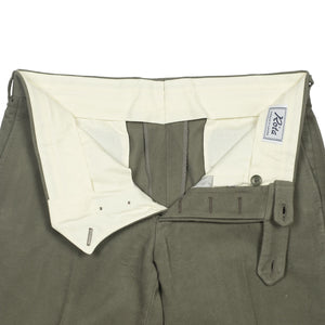 Rota Moss green cotton moleskin trousers – No Man Walks Alone