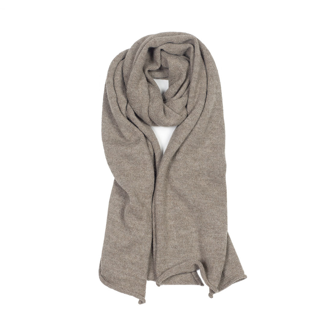 Beige boiled alpaca scarf (restock)