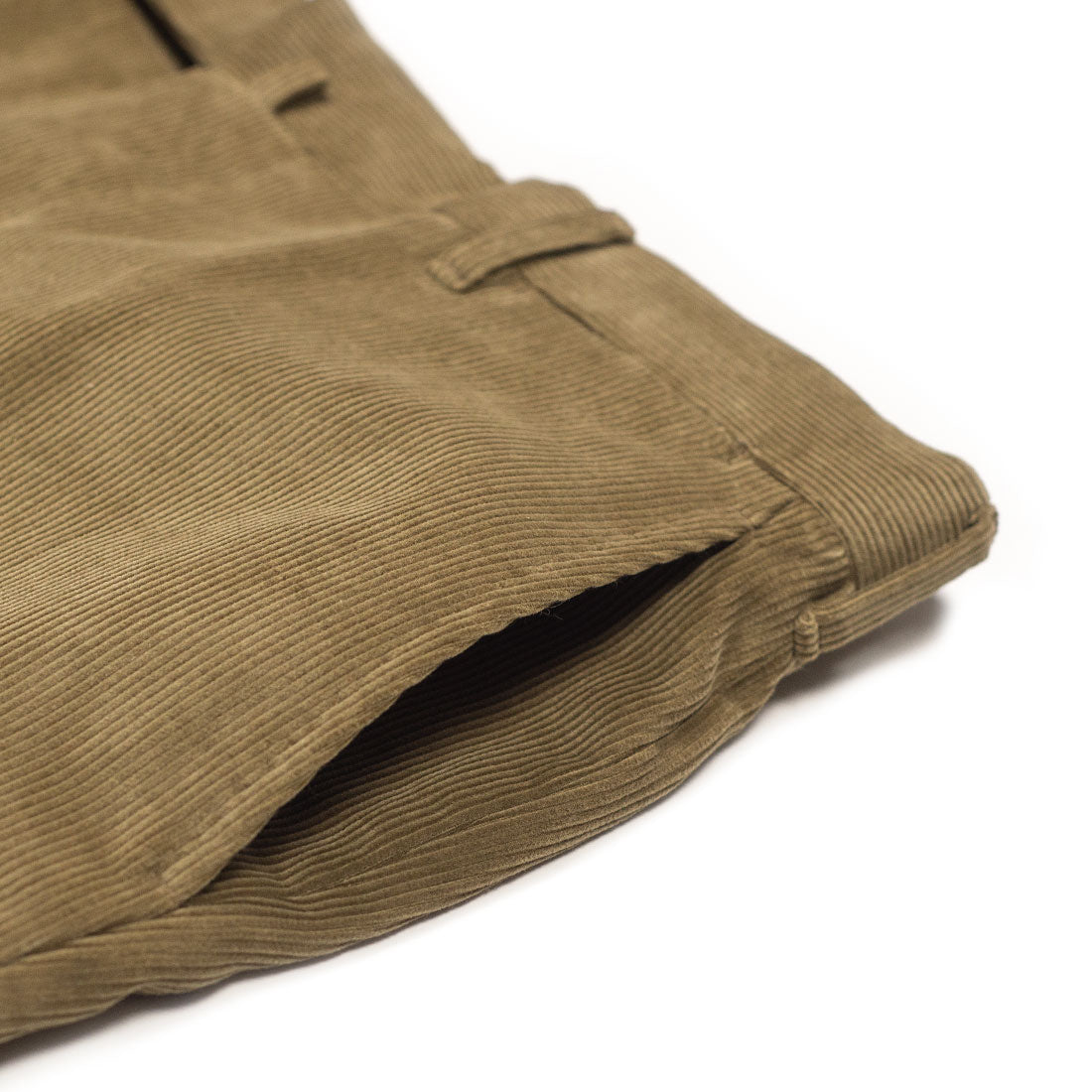 Beige medium-wale corduroy cotton trousers (restock)