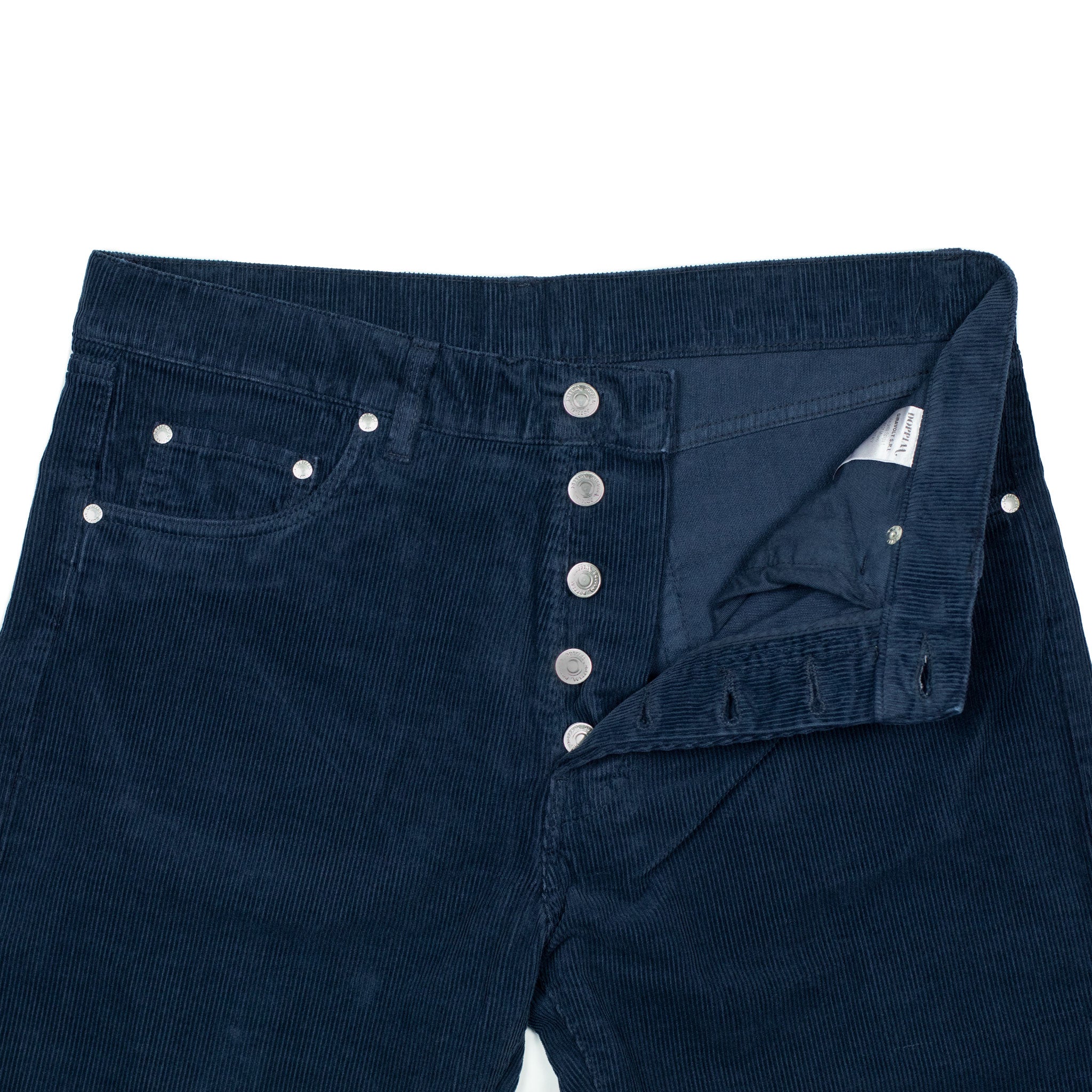 AAcero 5-pocket trousers in navy fine wale corduroy