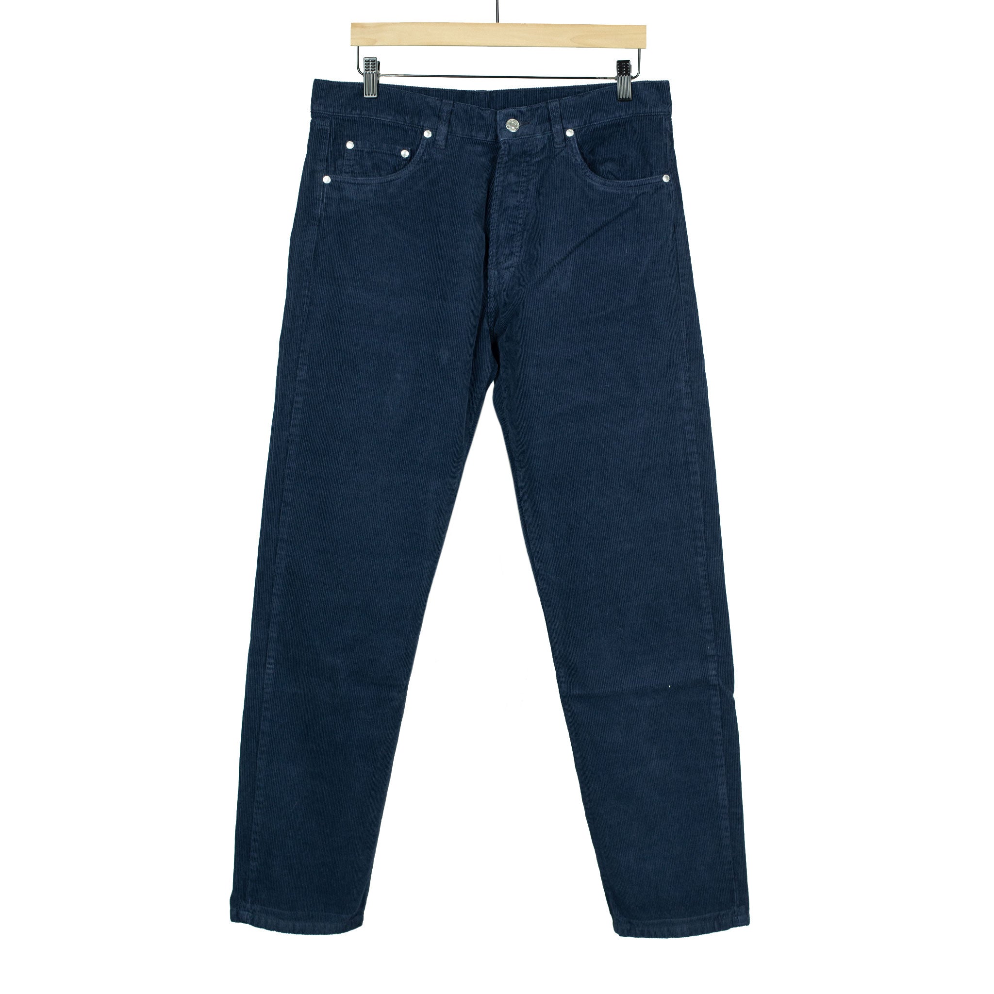 AAcero 5-pocket trousers in navy fine wale corduroy