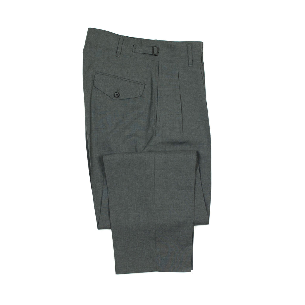 Gurkha trousers in charcoal grey washable tropical wool – No Man Walks ...