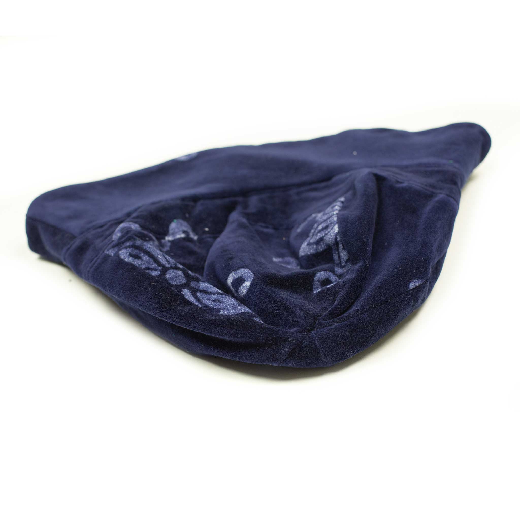 Elegushi bucket hat in solar system print indigo cotton velvet