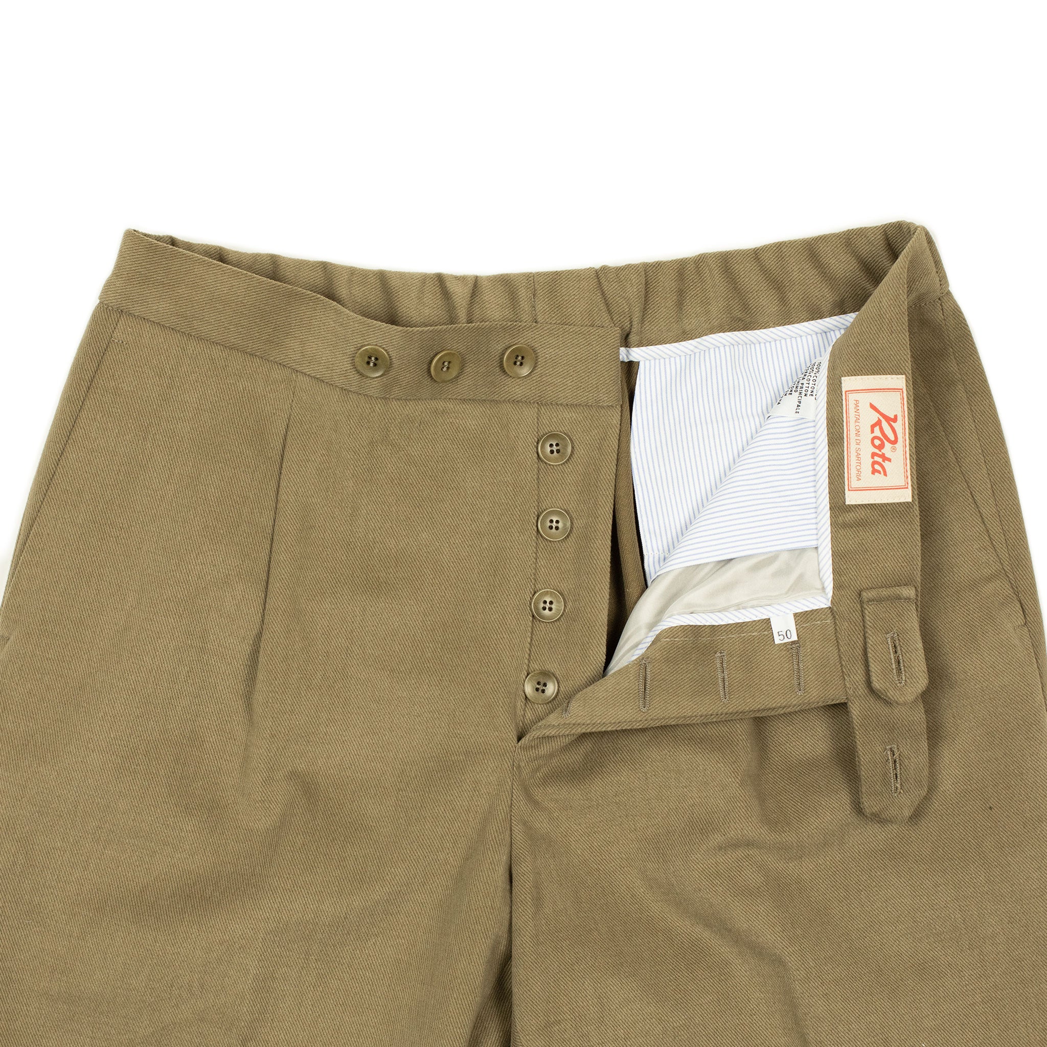 Easy pants in tan heavy cotton twill