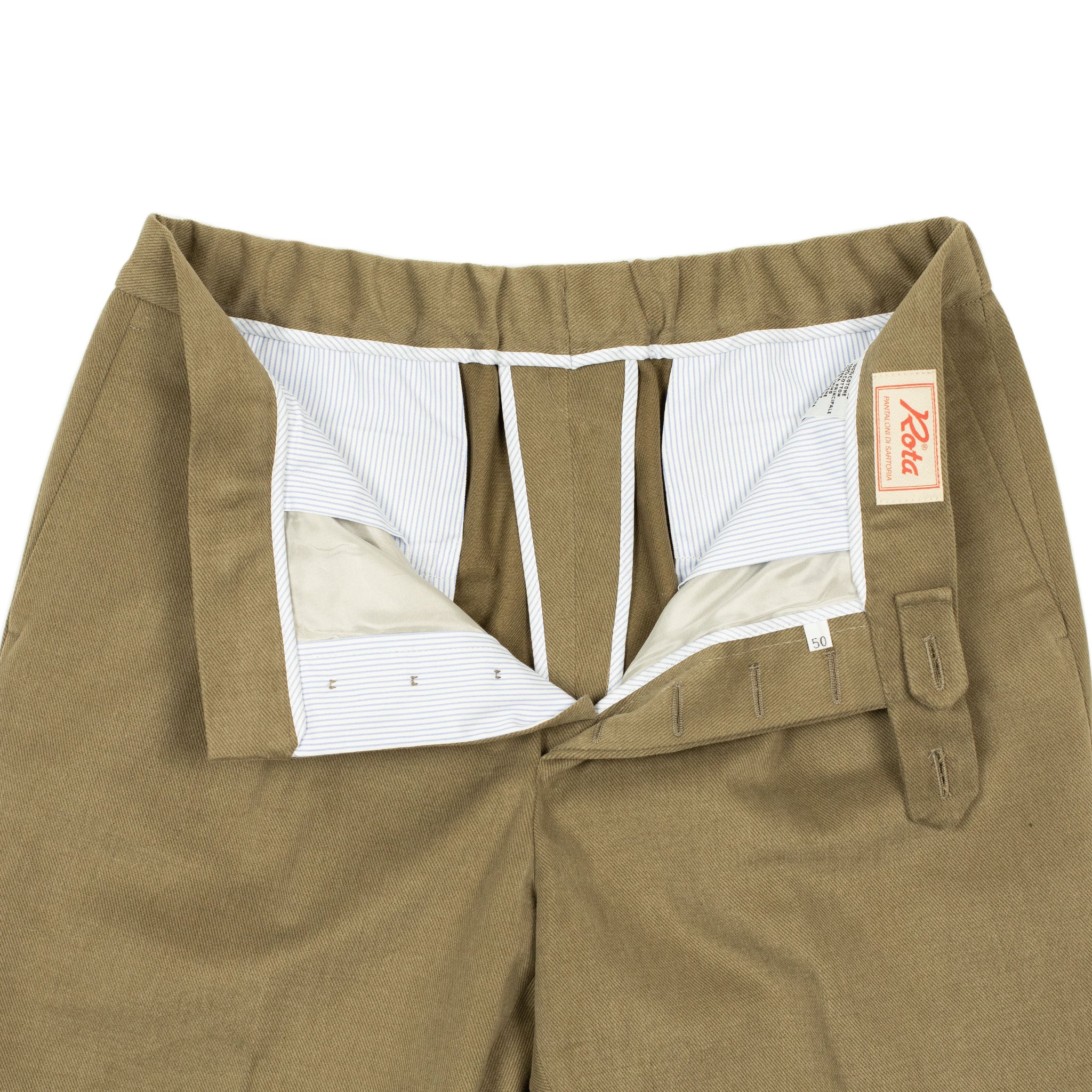 Easy pants in tan heavy cotton twill