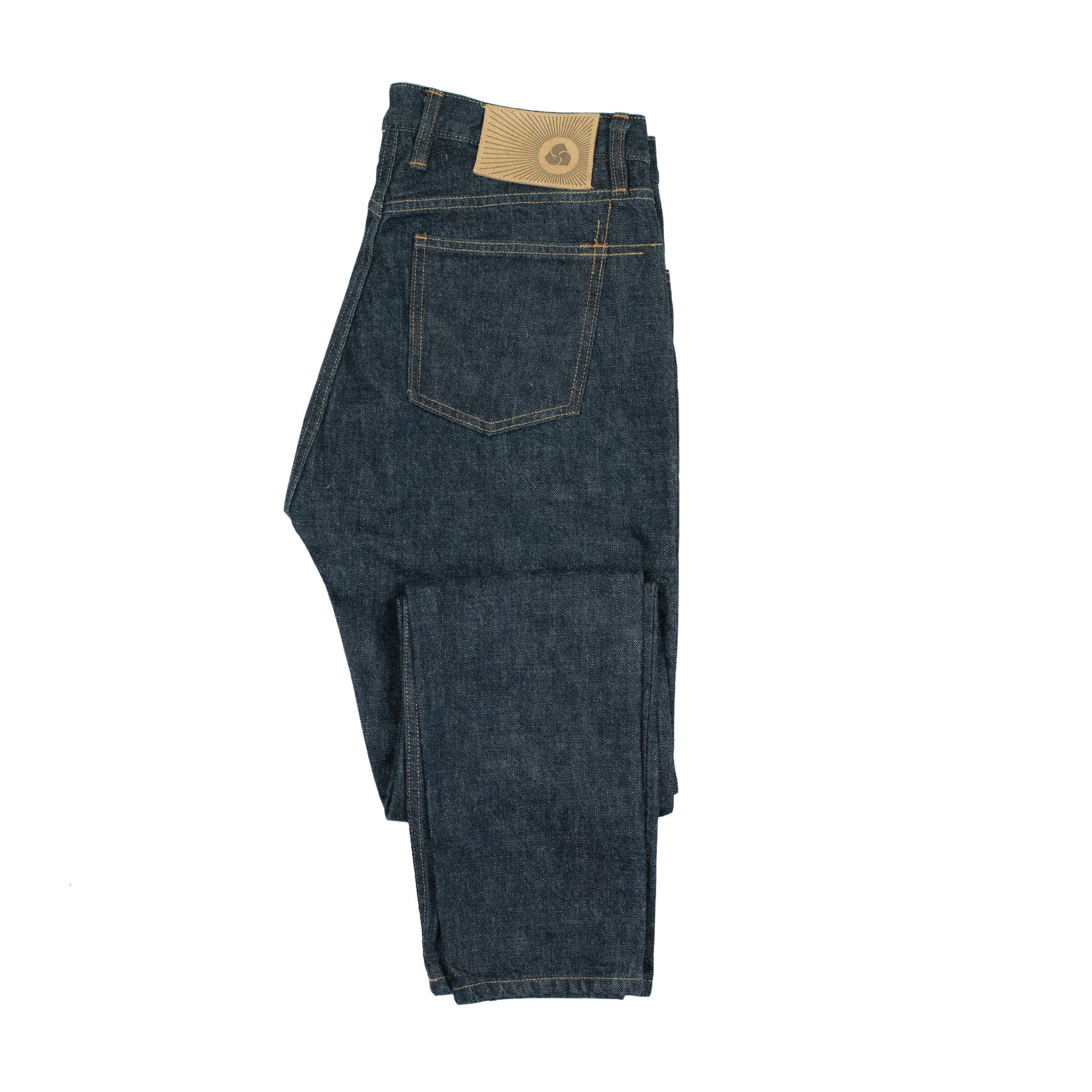 CT-100xk Classic tapered jeans in rinsed indigo Kibata denim (restock)