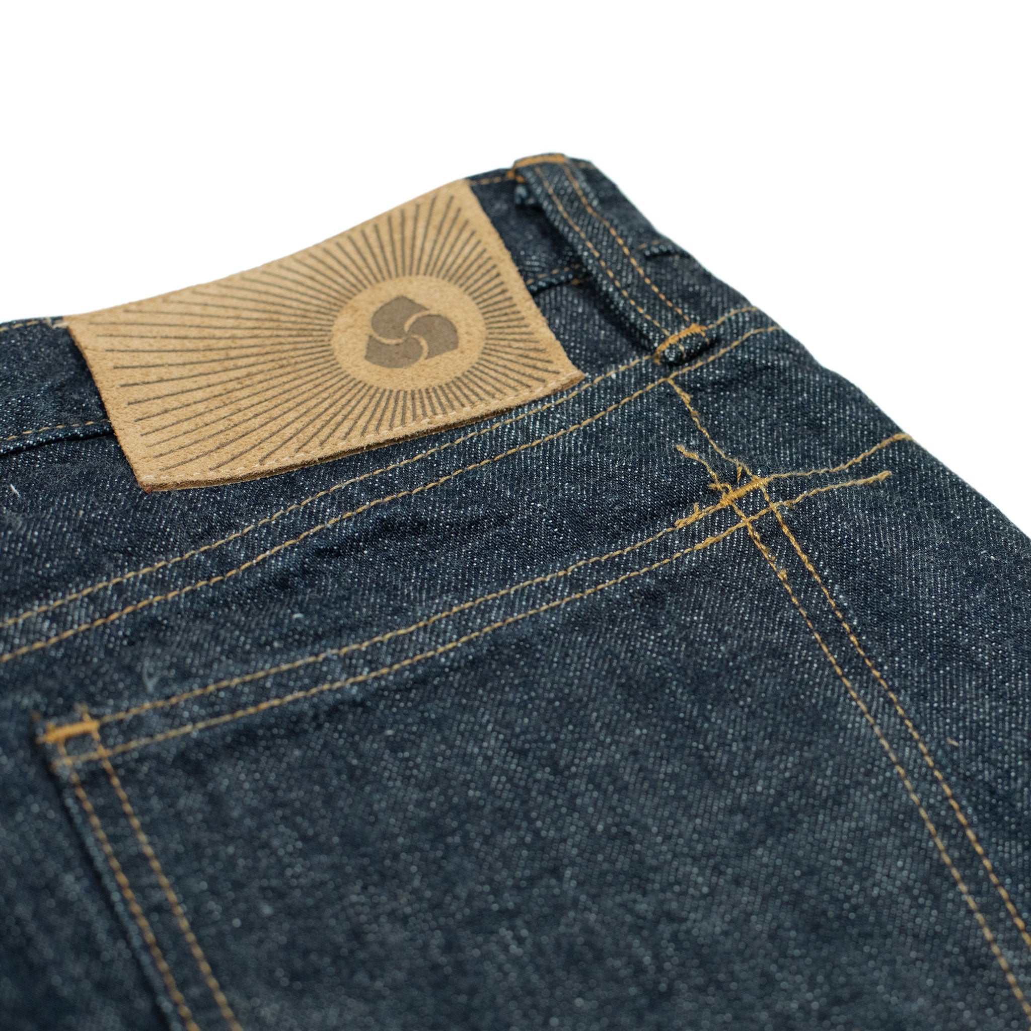 CT-100xk Classic tapered jeans in rinsed indigo Kibata denim (restock)