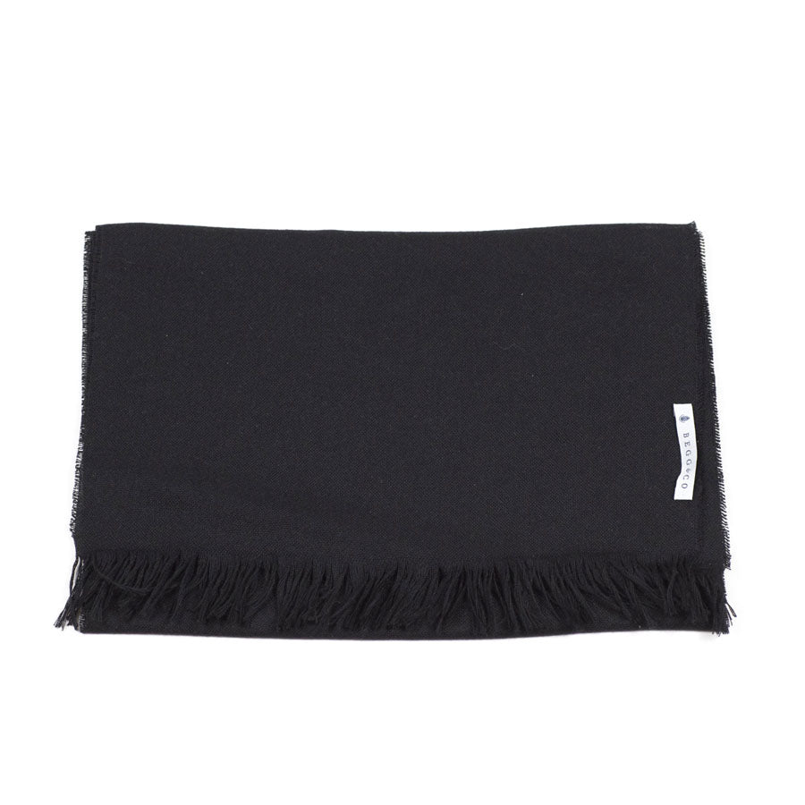 Black Kishorn washed cashmere scarf