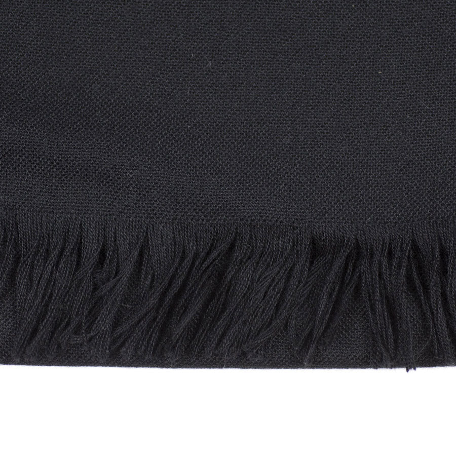 Black Kishorn washed cashmere scarf