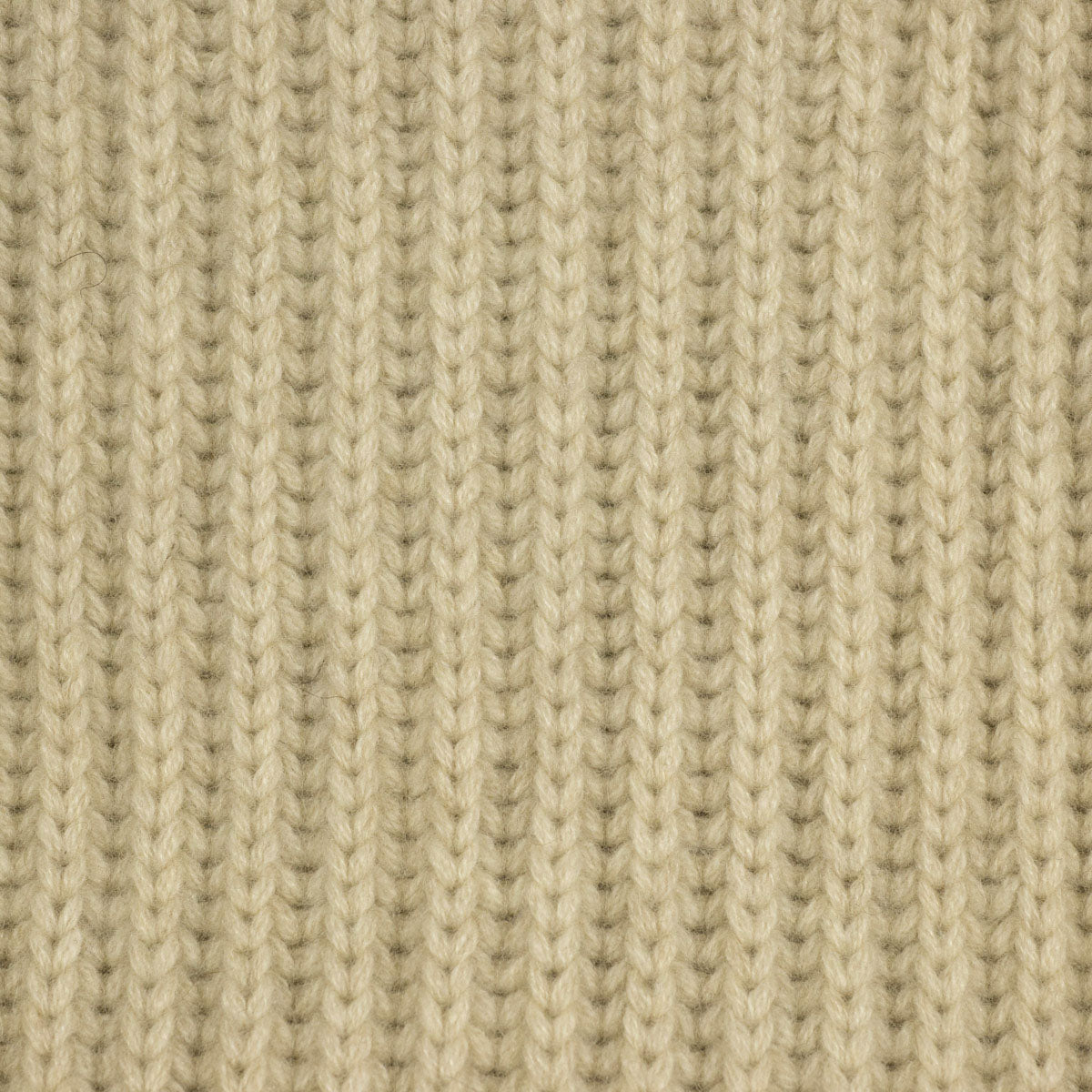 Beige three-tone 6-ply cashmere ribbed scarf