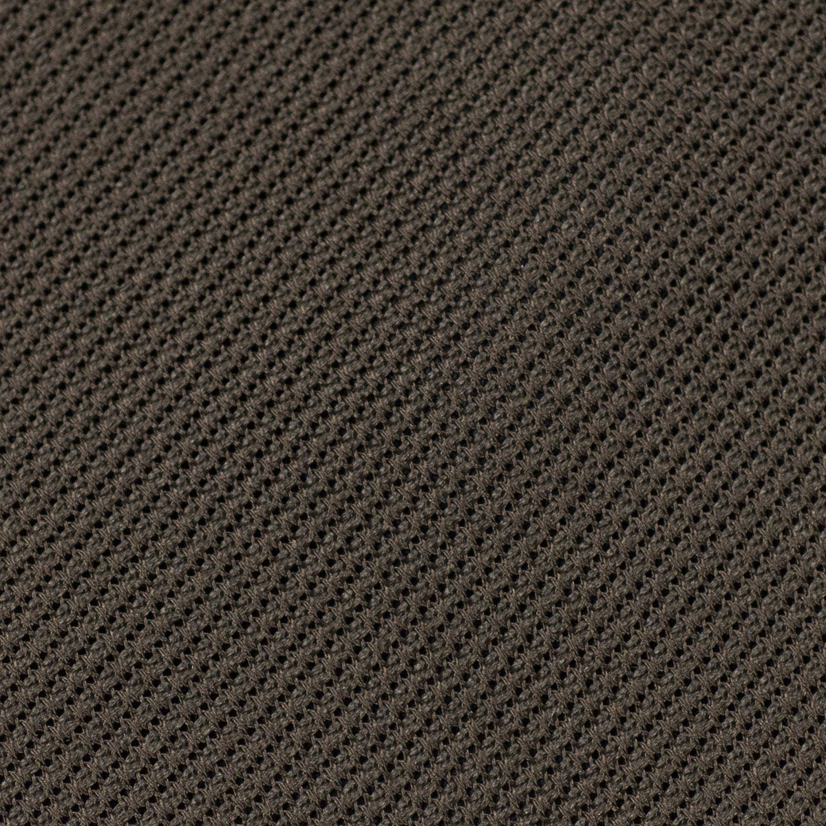 Brown self-tipped silk woven grenadine tie