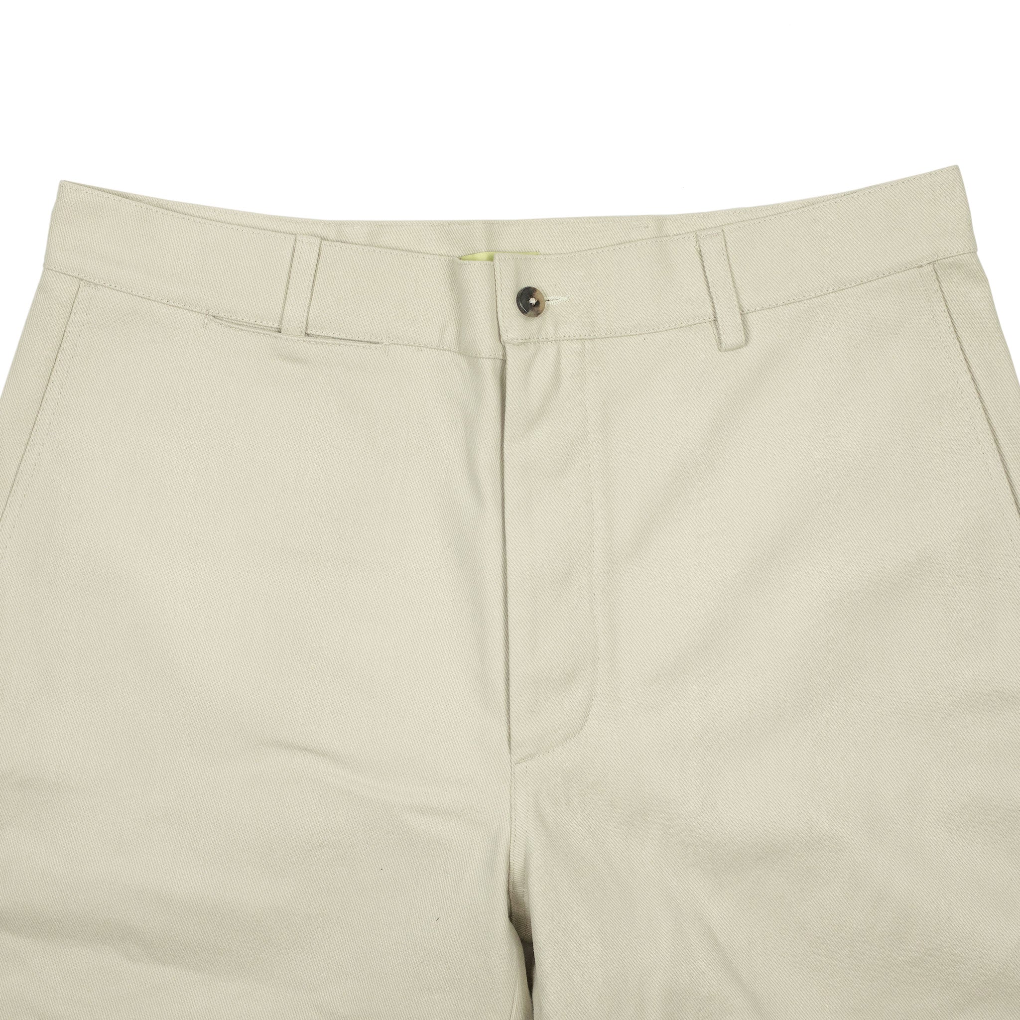 Balloon trousers in cream heavyweight cotton twill (restock)