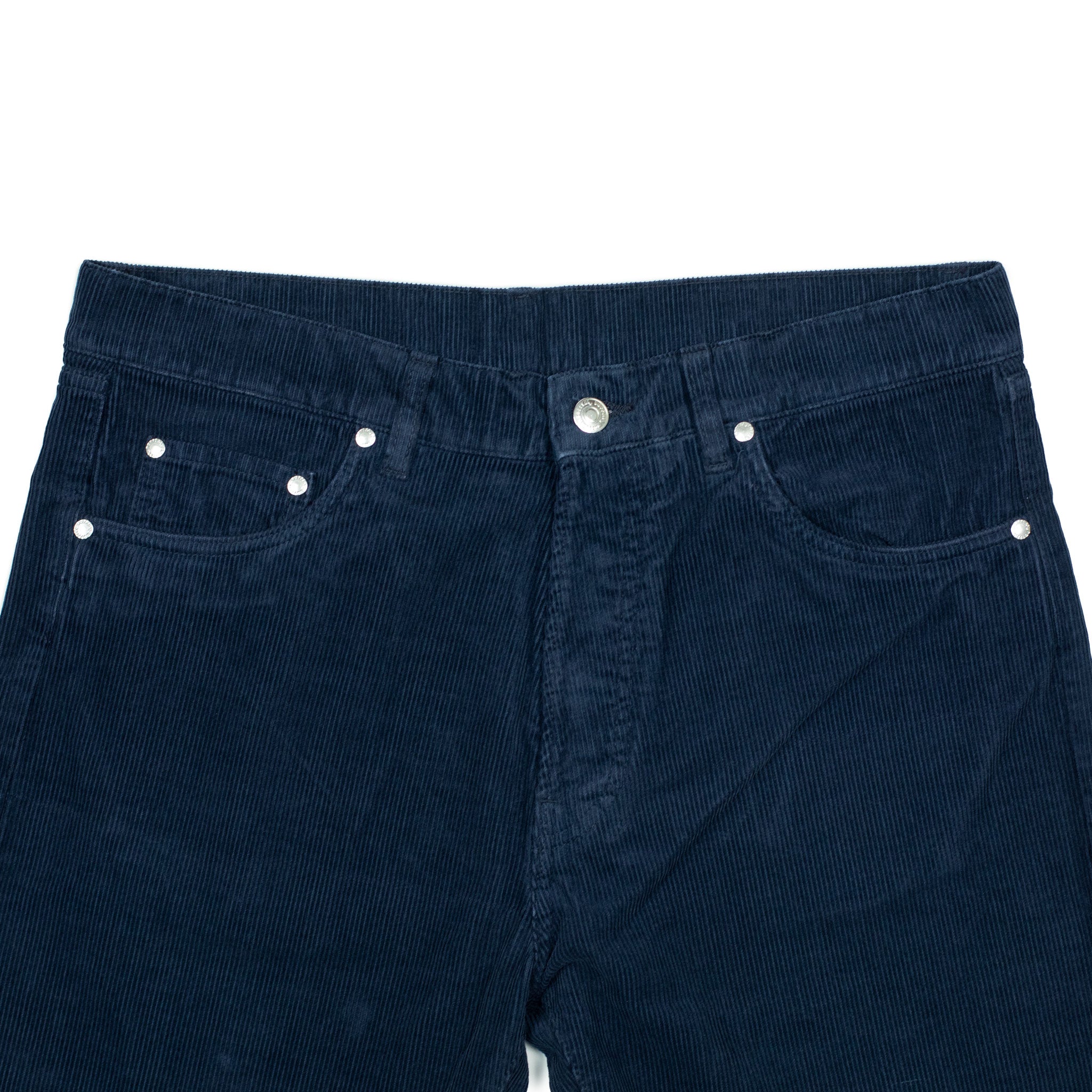 AAcero 5-pocket trousers in midnight navy fine wale cotton corduroy (restock)