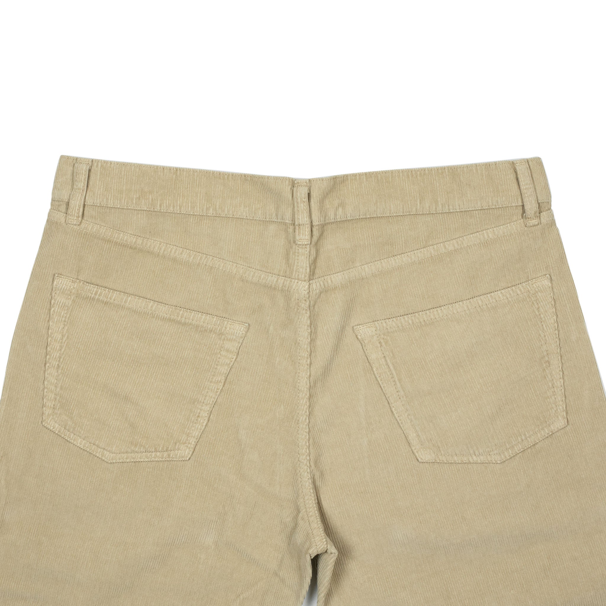 AAcero 5-pocket trousers in beige fine wale cotton corduroy (restock)