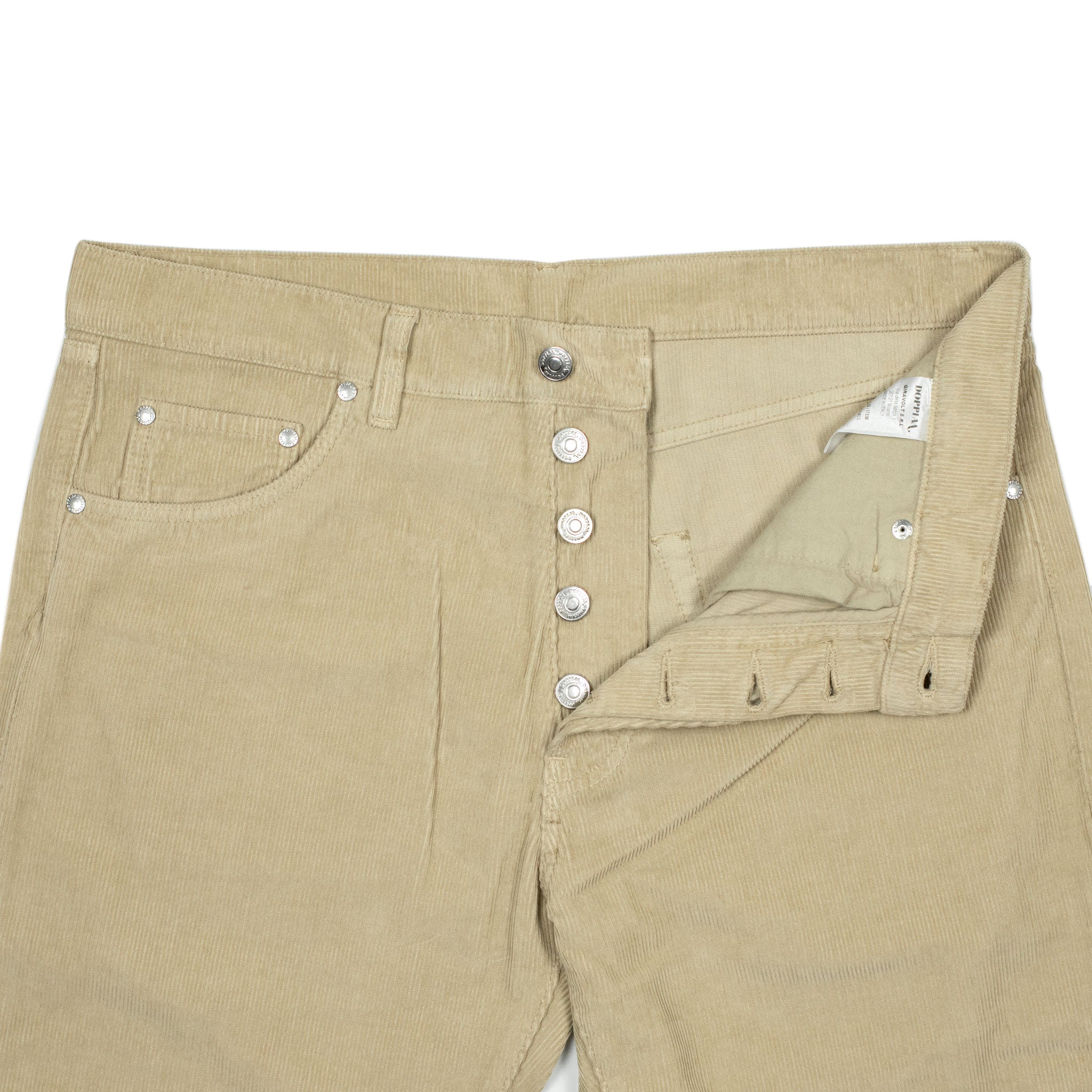 AAcero 5-pocket trousers in beige fine wale corduroy