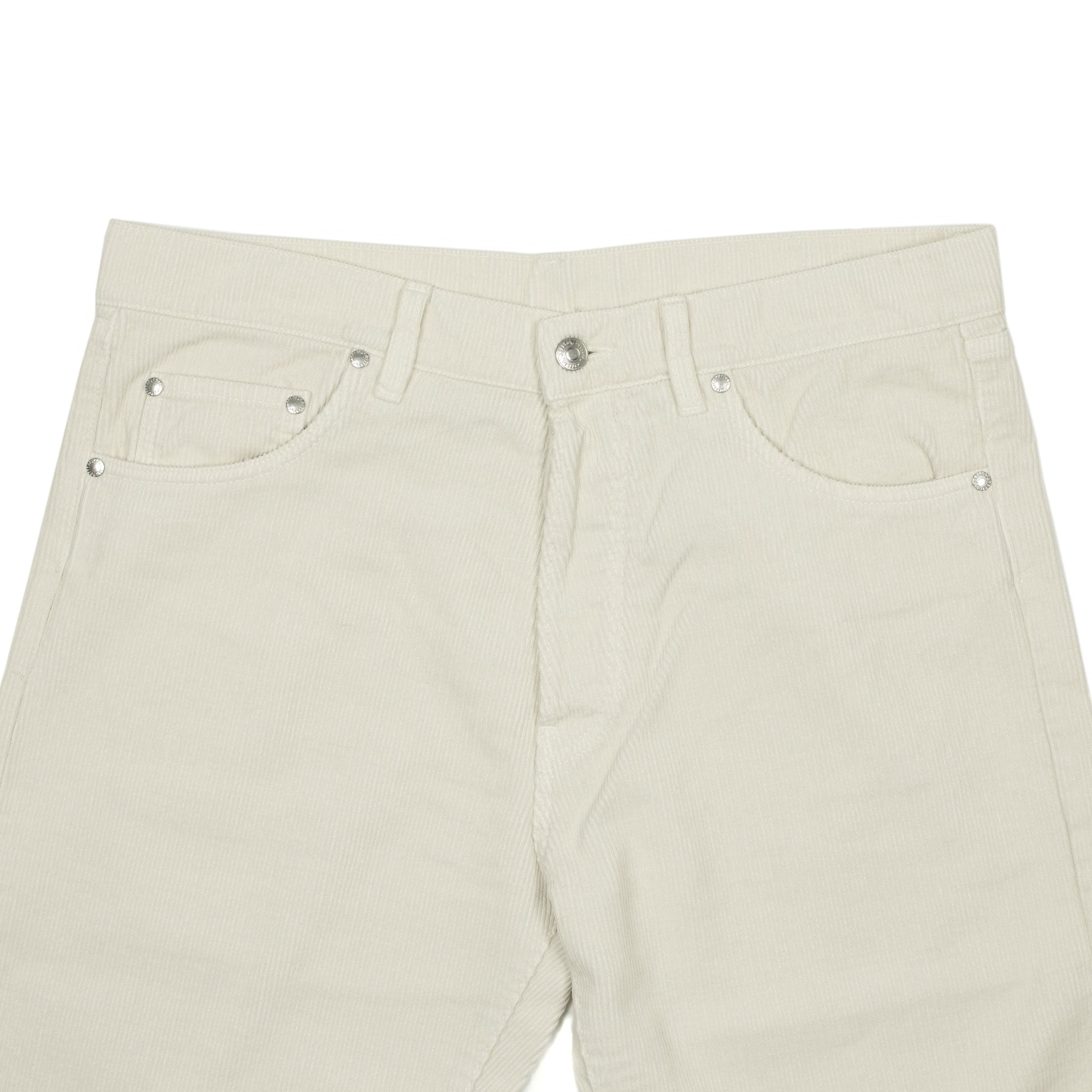 AAcero 5-pocket trousers in cream fine wale corduroy