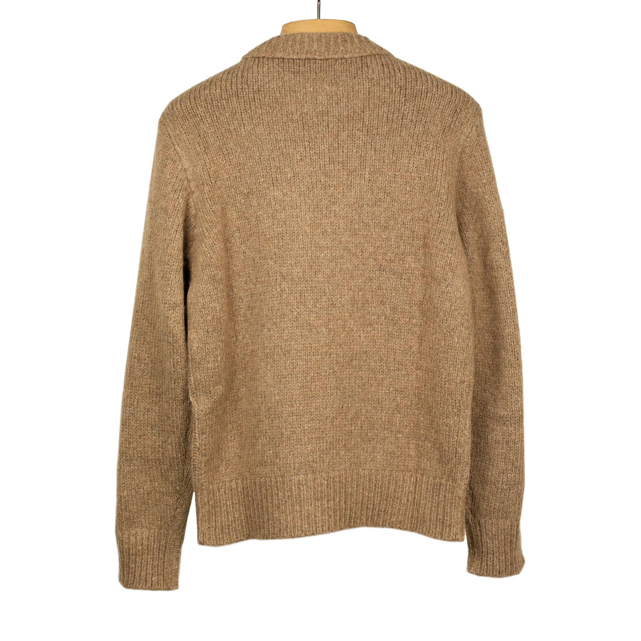 Aappio crewneck sweater in cassonade alpaca wool mix (restock)