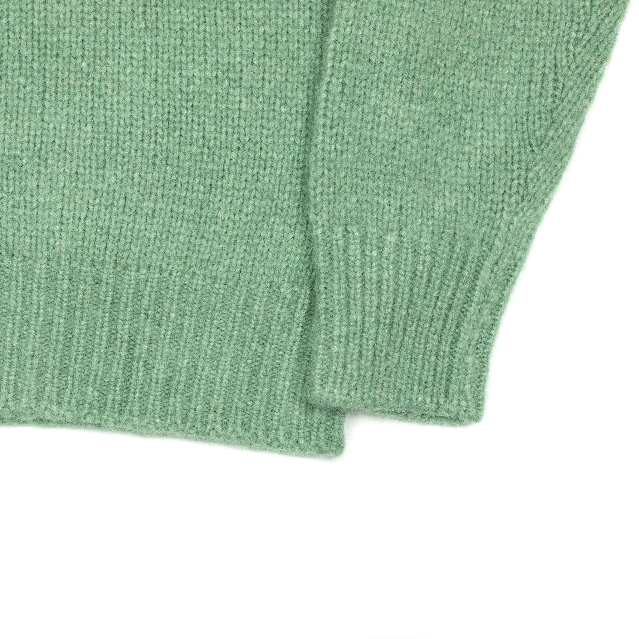 Aappio crewneck sweater in sage green alpaca wool mix (restock)