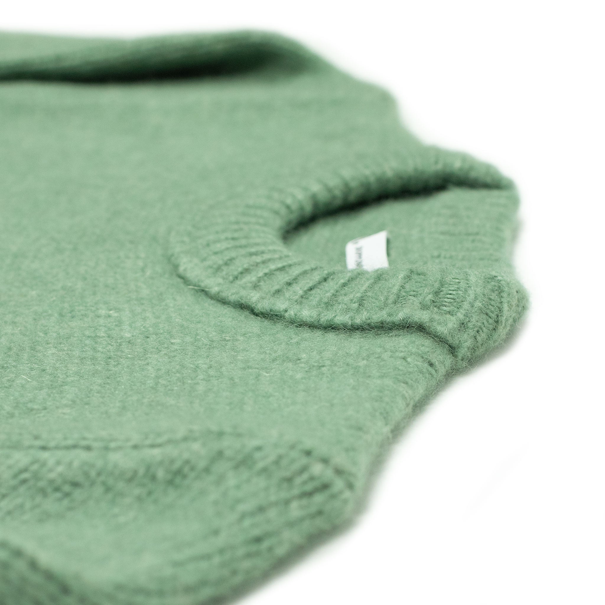 Aappio crewneck sweater in sage green alpaca wool mix (restock)