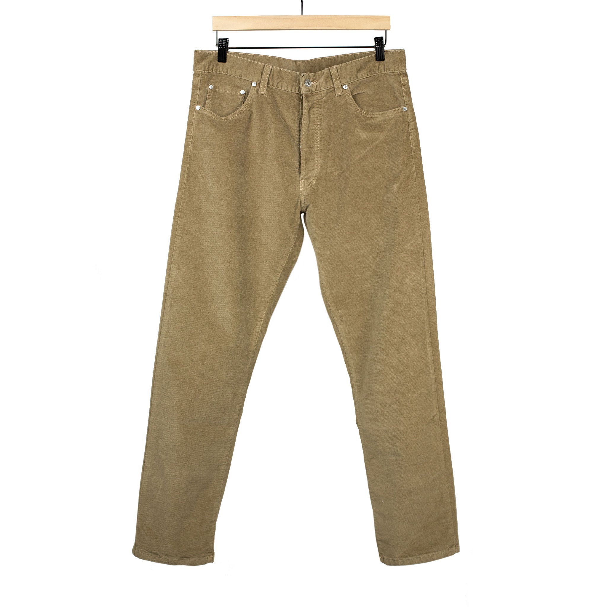 AAcero 5-pocket trousers in camel velvety cotton