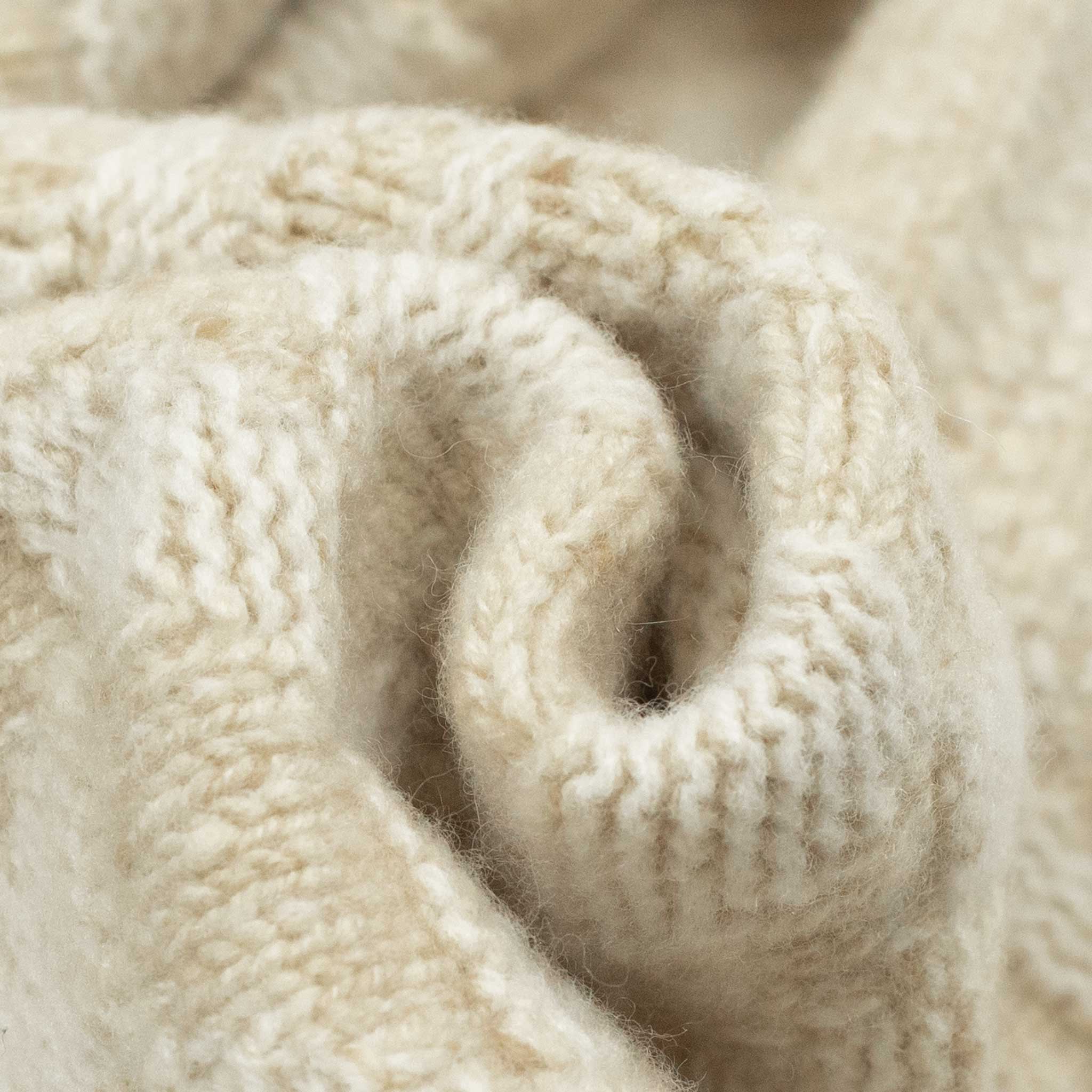 Cream donegal wool and cashmere 