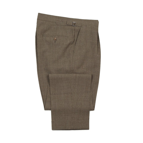 Tuscany Double Button Closure Pleated Trousers