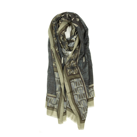 Louis Vuitton Brown Monogram Cashmere Camouflage Stole Scarf