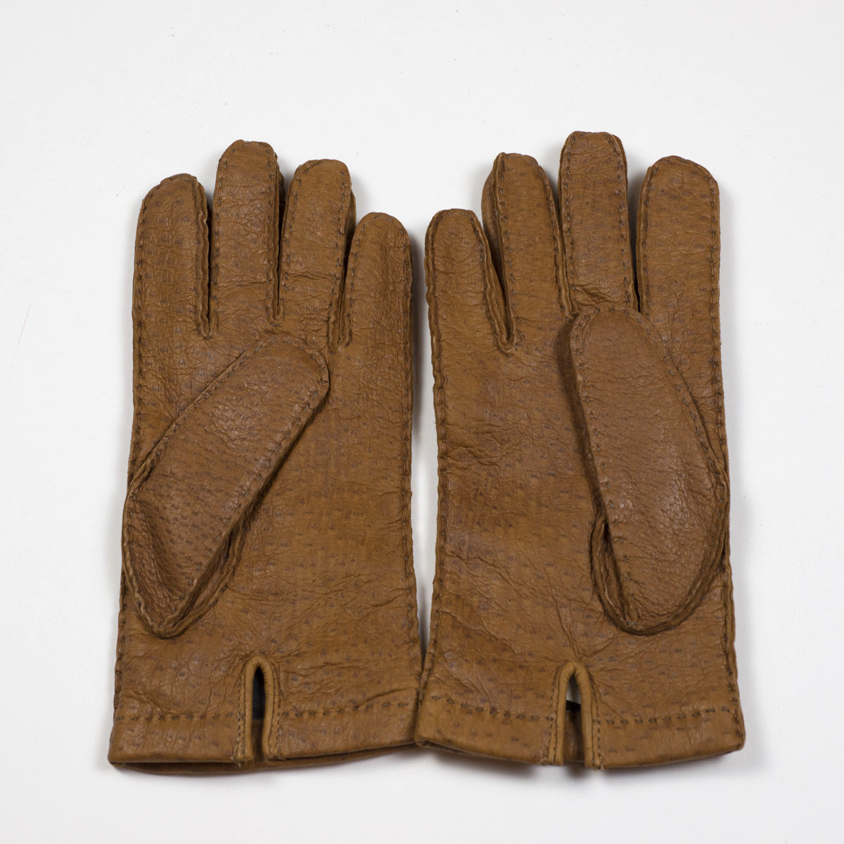 Cork real peccary gloves, cashmere lined