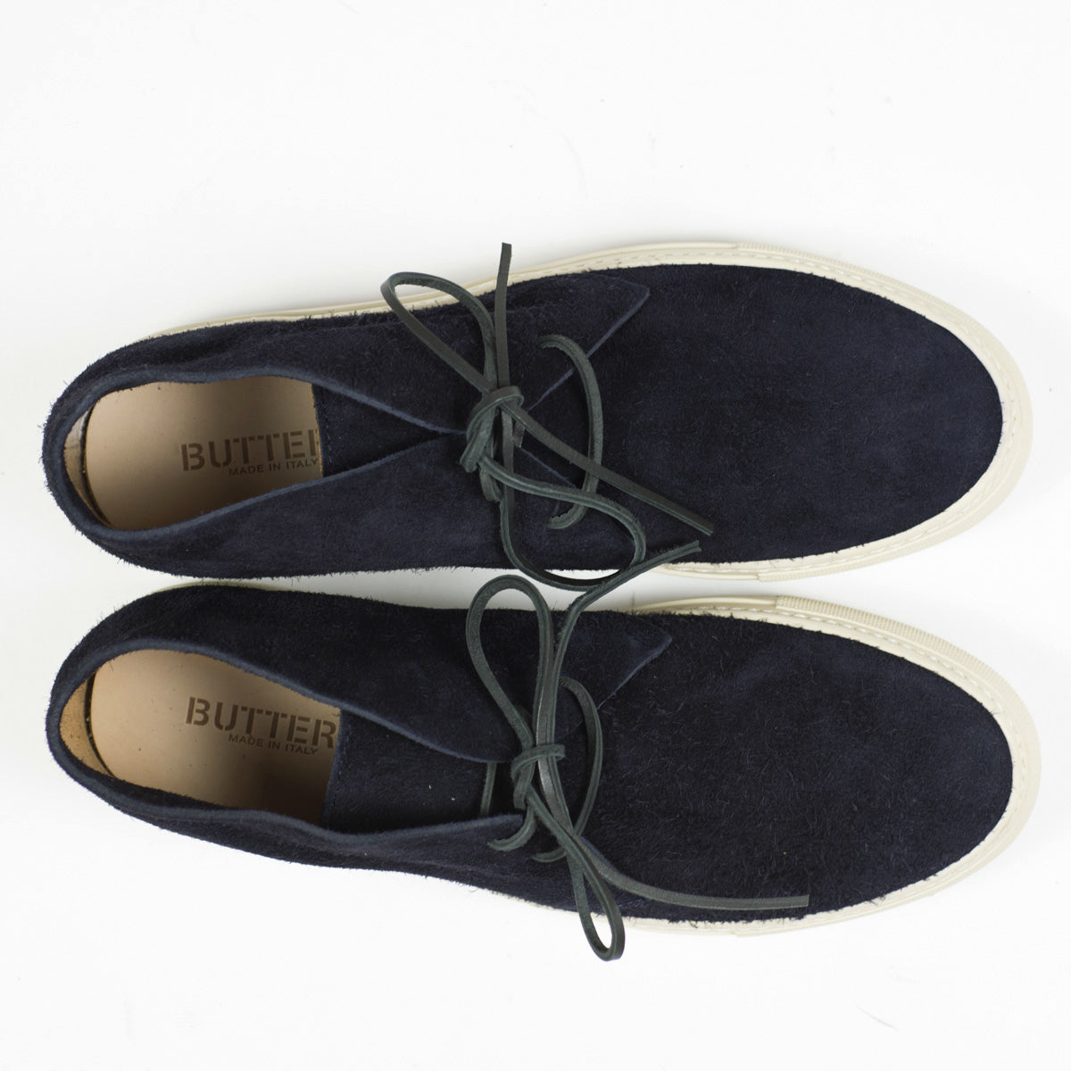 Blue suede chukka sneaker