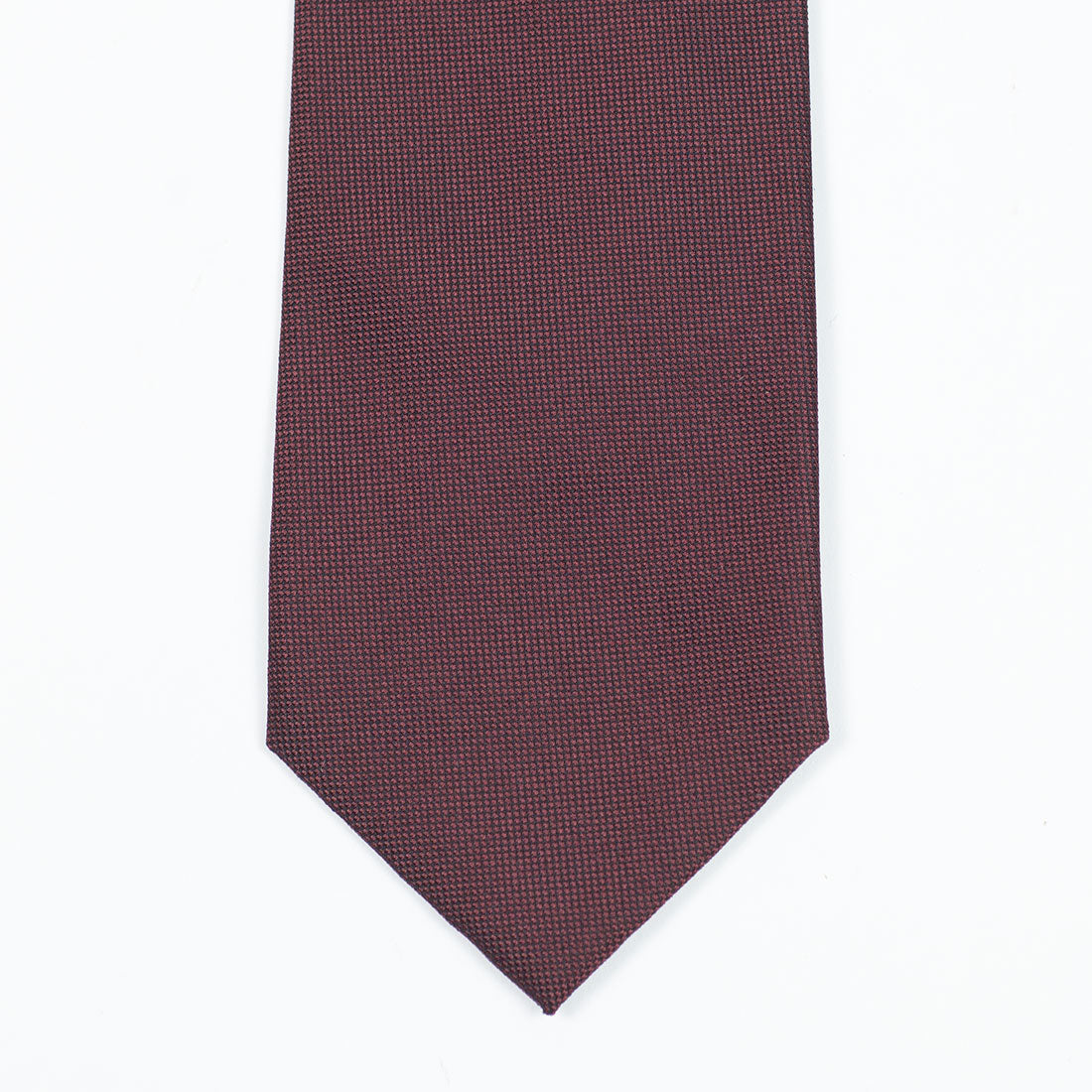 Burgundy textured silk tie