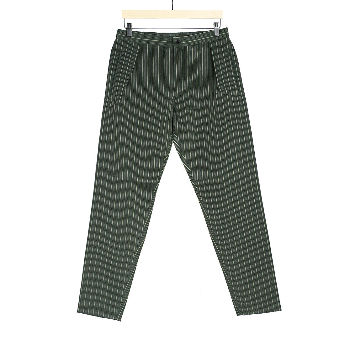 Easy pants in green stripe