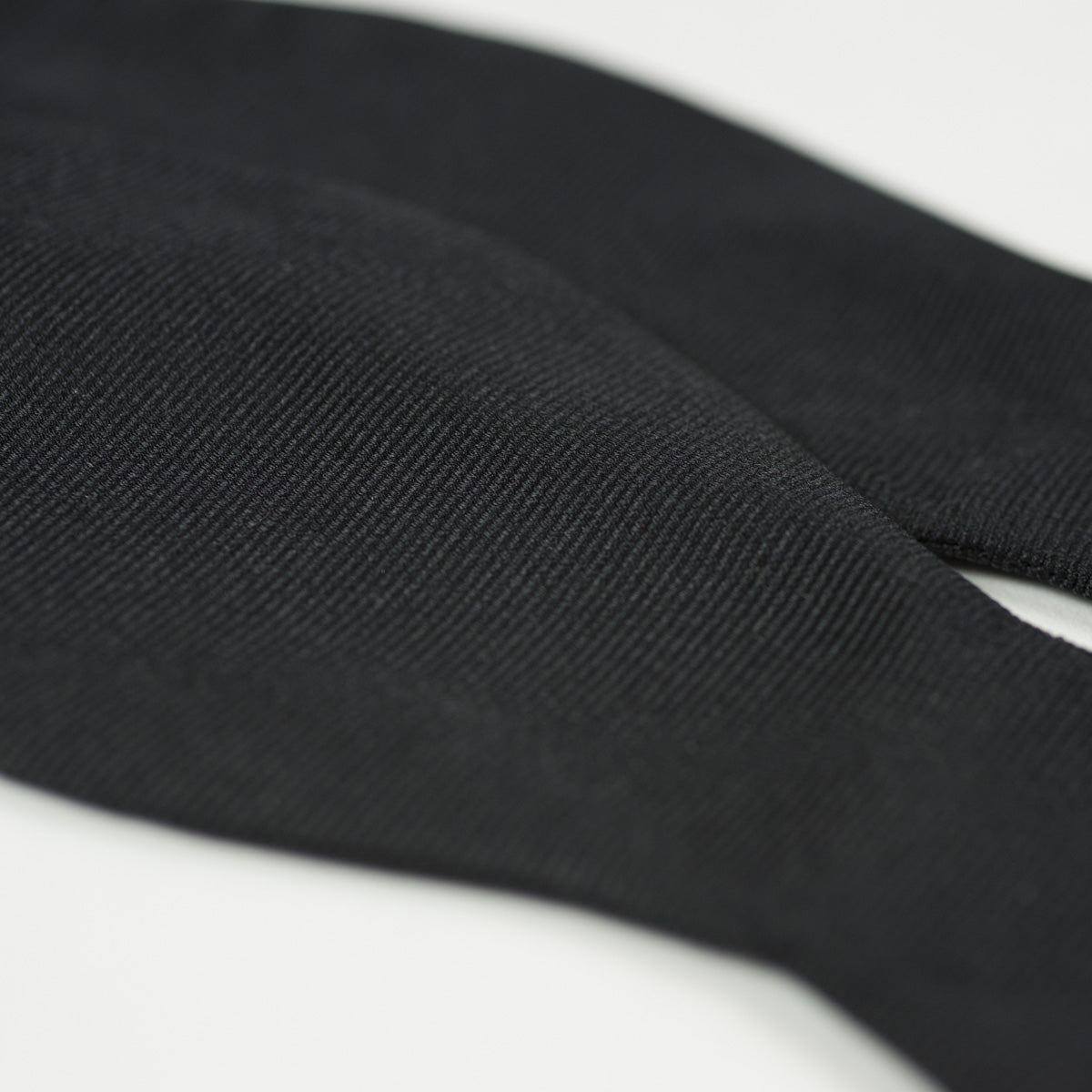 Black faille silk bow tie