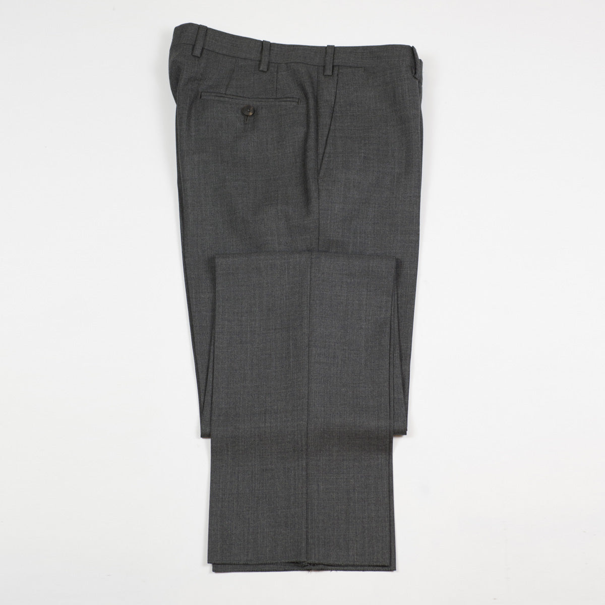 Grey sharkskin single breasted suit, H&S 12oz wool