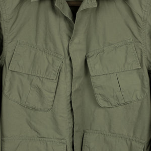Jungle Jacket in lightweight olive green cotton and linen