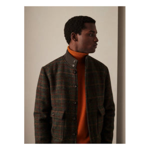 [PRE-ORDER DEPOSIT FW22] Harris Tweed plaid Valstarino jacket