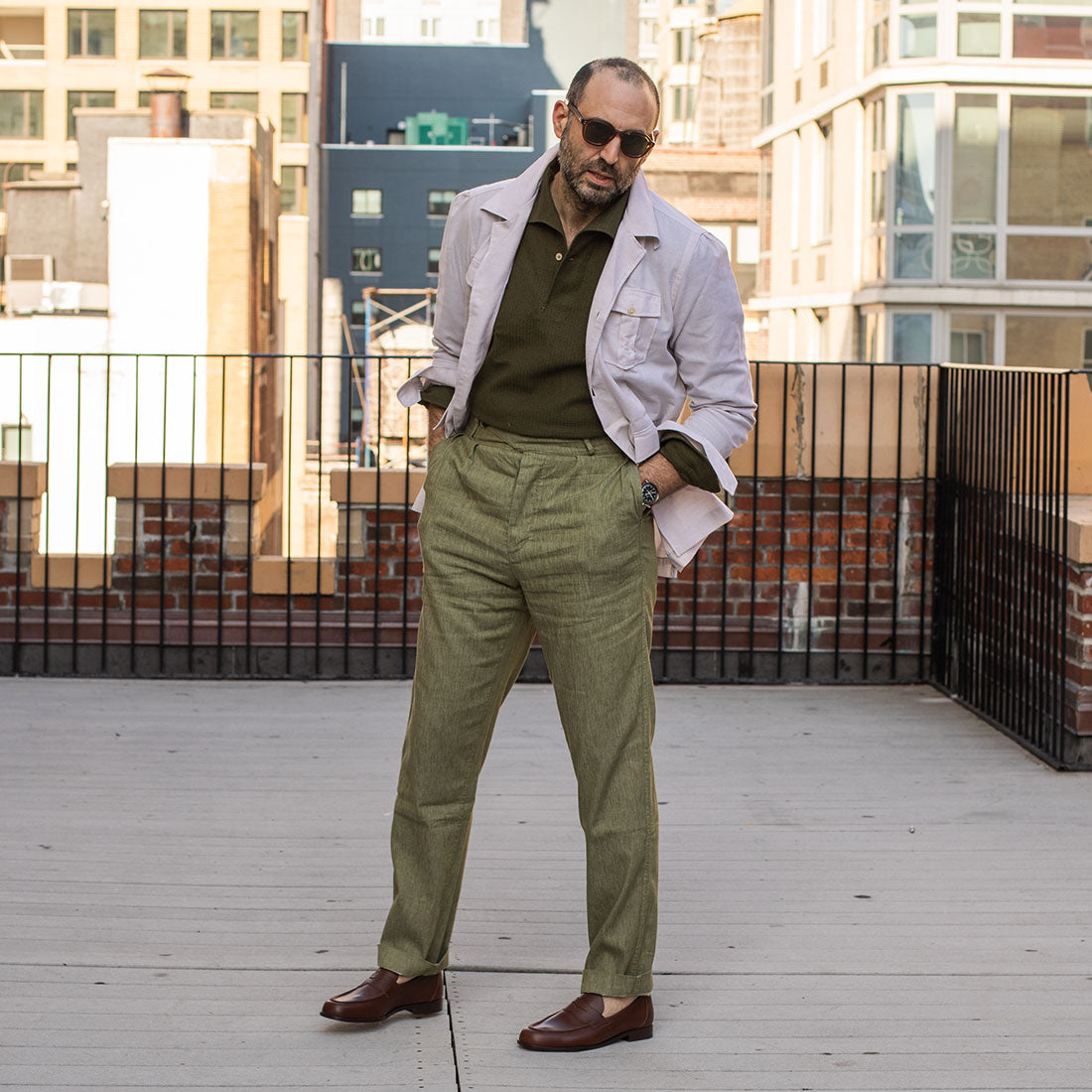 Aurland penny loafer in oak brown calf (restock)