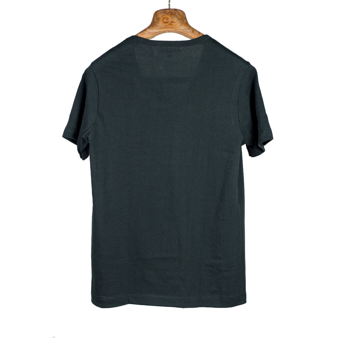 Black U-neck short sleeve 215 t-shirt