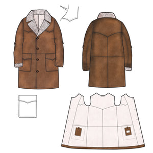 [PRE-ORDER DEPOSIT FW22] Exclusive Redford shearling rancher coat