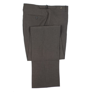 Higher rise brown Irish linen trousers – No Man Walks Alone