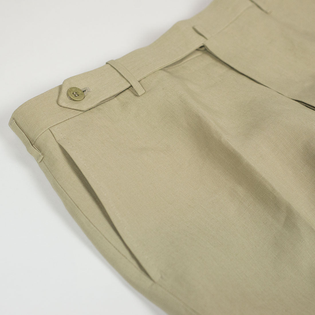 Beige Irish linen trousers