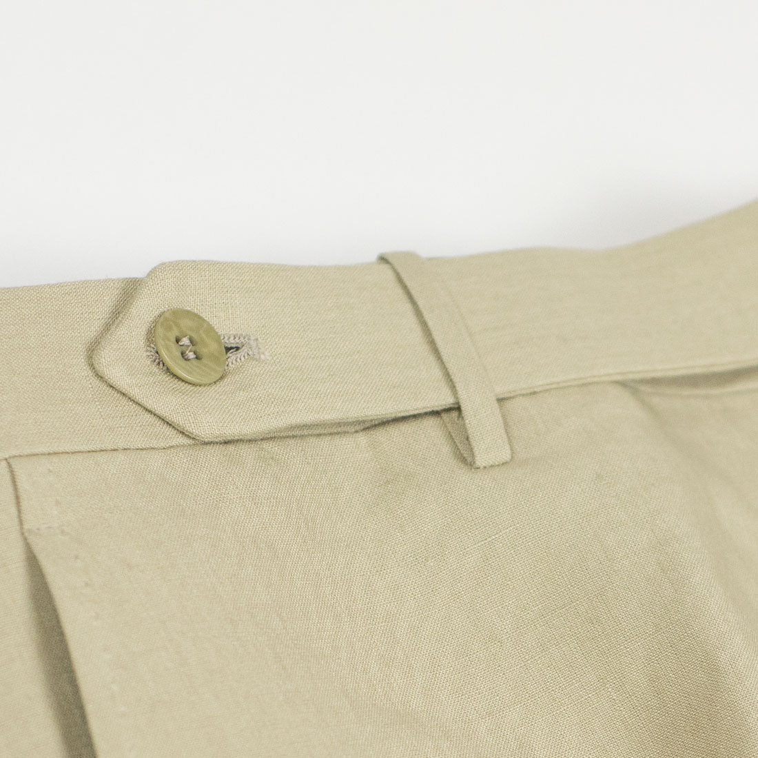 Beige Irish linen trousers