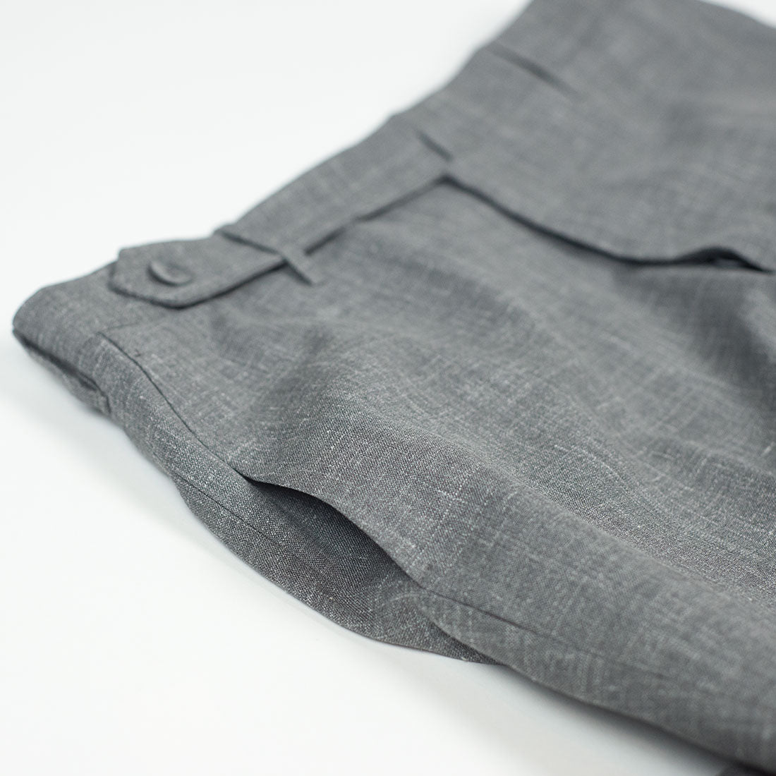 Grey wool/silk/linen trousers