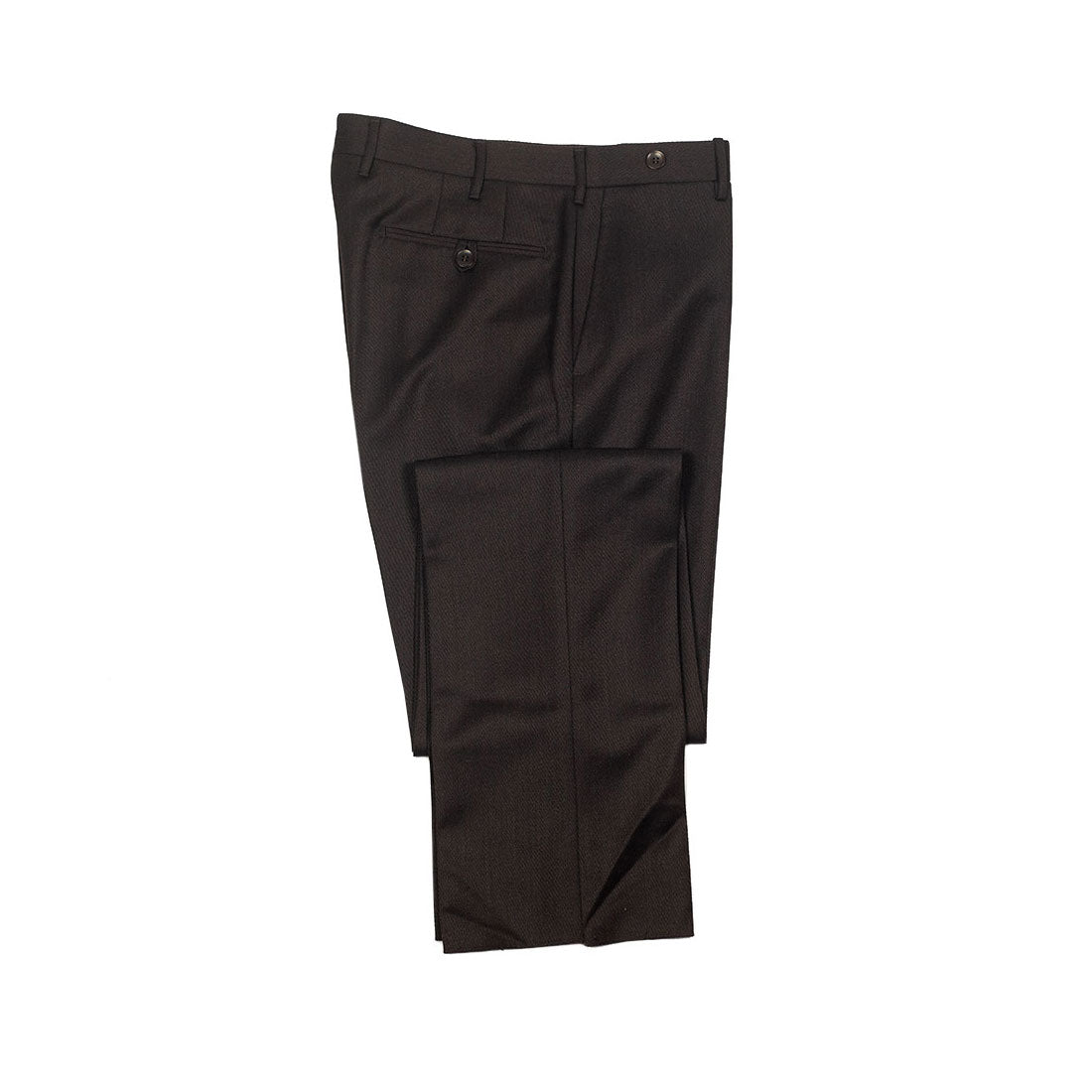 Brown cavalry twill wool trousers