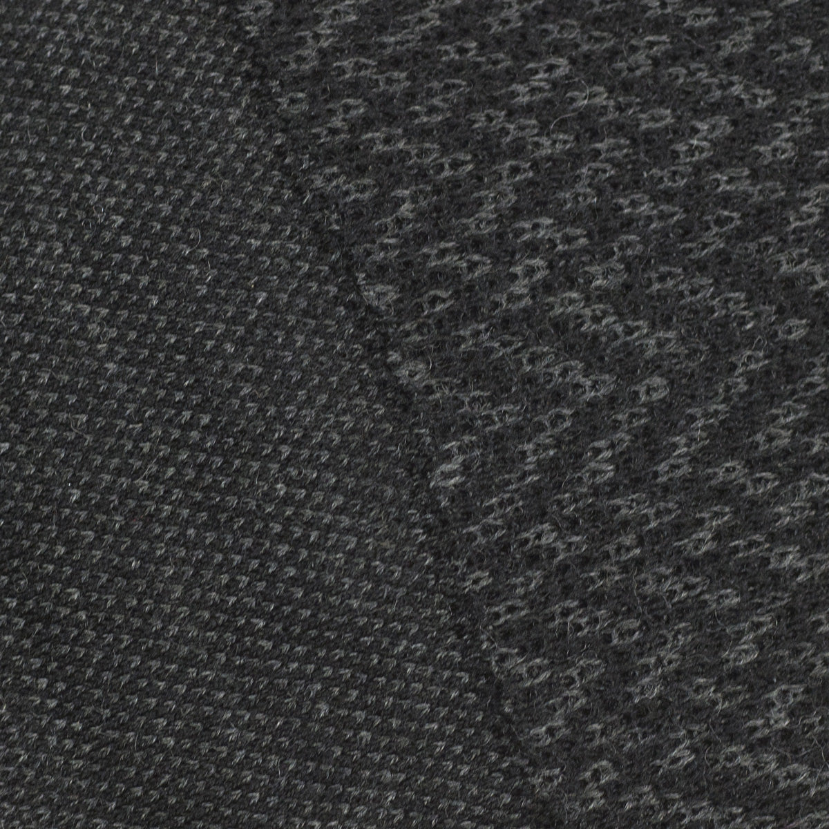 Dark grey mini-birdseye over-the-calf wool socks