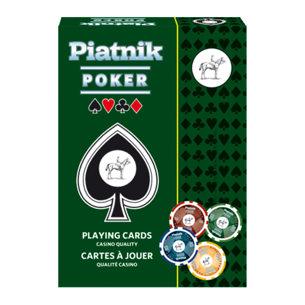Imagine Carti de joc Poker, spate albastru - Piatnik