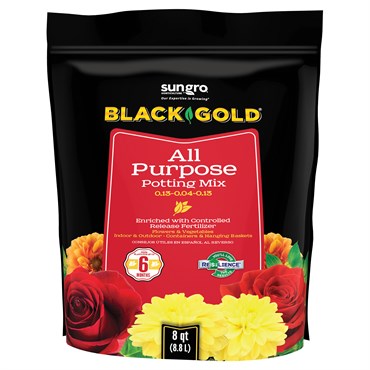 Black Gold® All-Purpose Potting Soil with RESiLIENCE® - 8qt