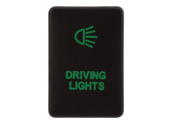 PUSH BUTTON SWITCH - LATE TOYOTA - DRIVING LIGHT - GREEN