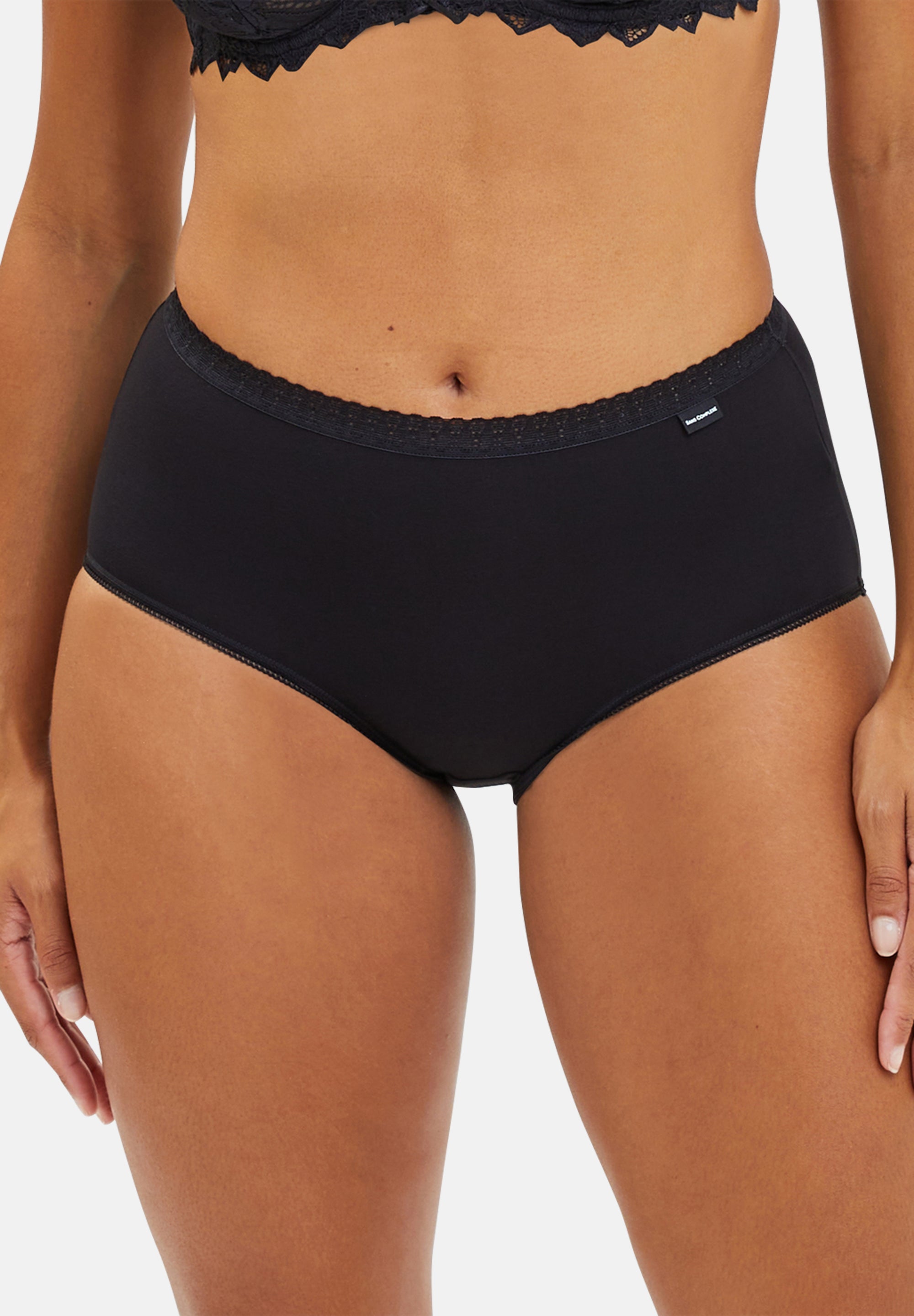 slip - lot de 2 classique coton noir